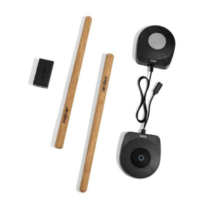 Aeroband Pocketdrum2Max Electric Air Drum Sticks, Pedals, Bluetooth, USB MIDI Function, Electronic Drum Set for Adults, Kids, Professionals, Gift Percussion Instrument